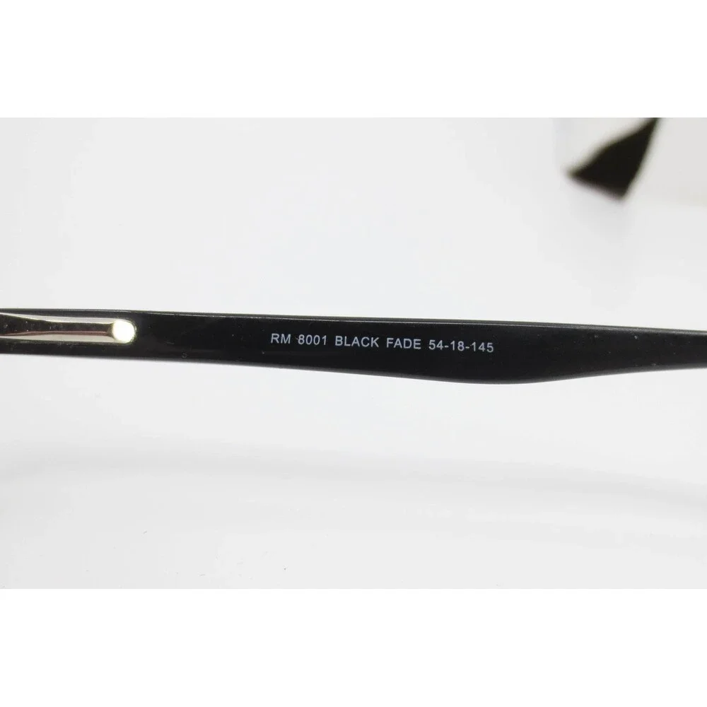 Robert Mitchel RM 8001 Black Fade Rectangular Eyeglasses Frames 54-18-145